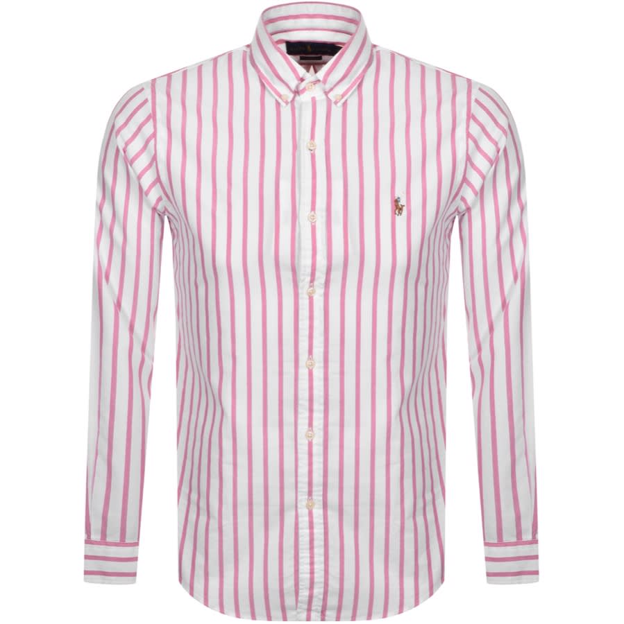 Alternative Image for ProductRalph Lauren Long Sleeved Stripe Shirt Pink1
